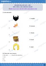 Đề thi giữa kì 1 Tiếng Anh 4 Phoncis Smart - Đề số 3
